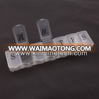 High quality plastic pill case with 7-cases